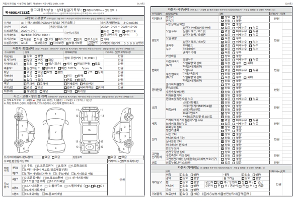 Основная информация и общее состояние / история аварий и ремонтов