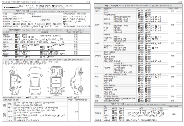Основная информация и общее состояние / история аварий и ремонтов