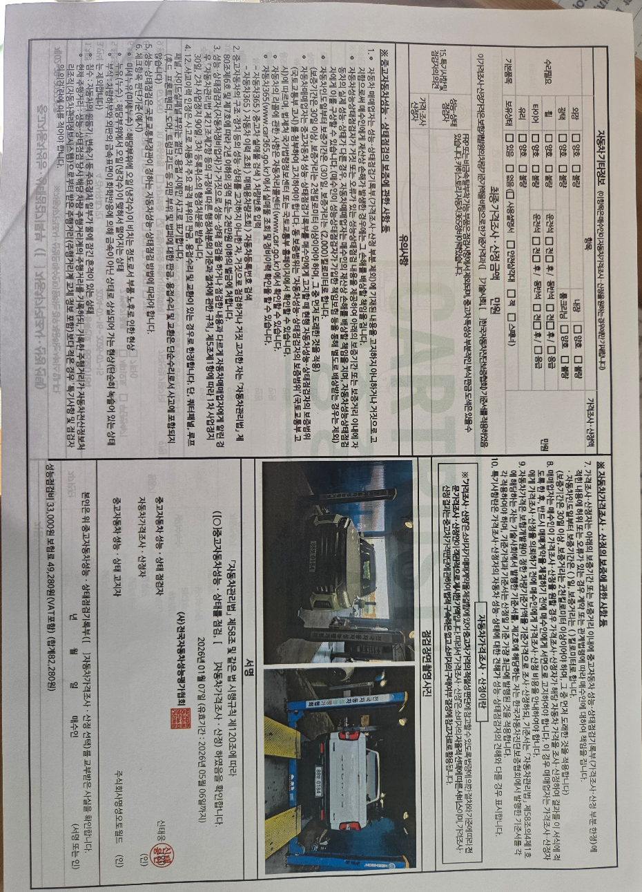 Детальное состояние автомобиля