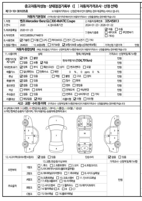 Основная информация и общее состояние / история аварий и ремонтов