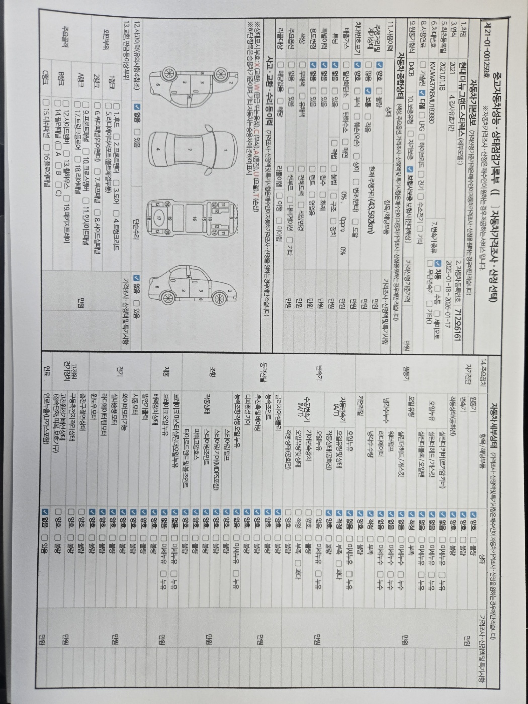 Основная информация и общее состояние / история аварий и ремонтов