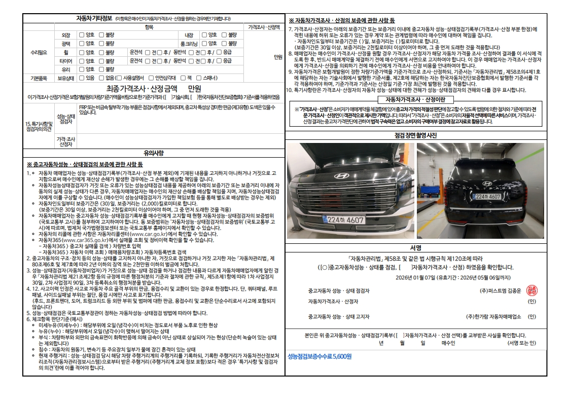 Детальное состояние автомобиля