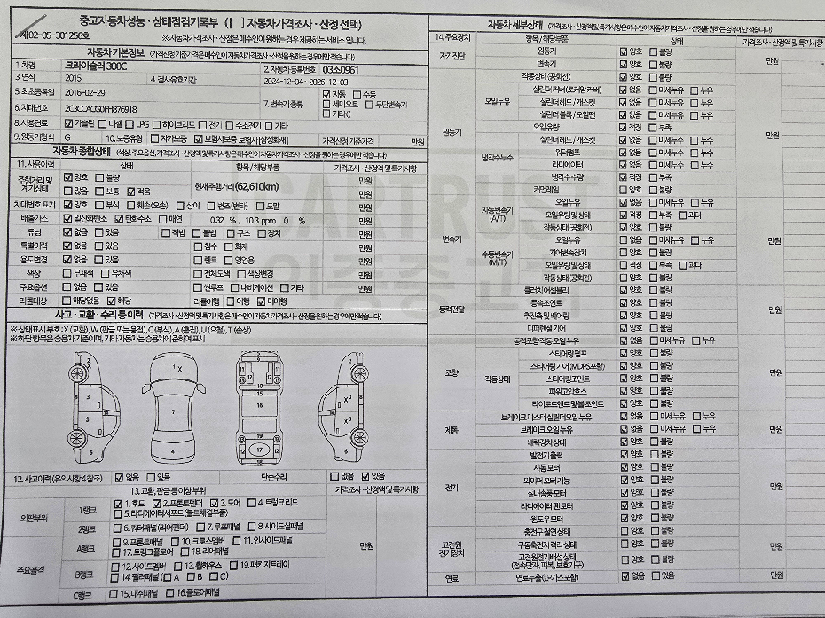 Основная информация и общее состояние / история аварий и ремонтов