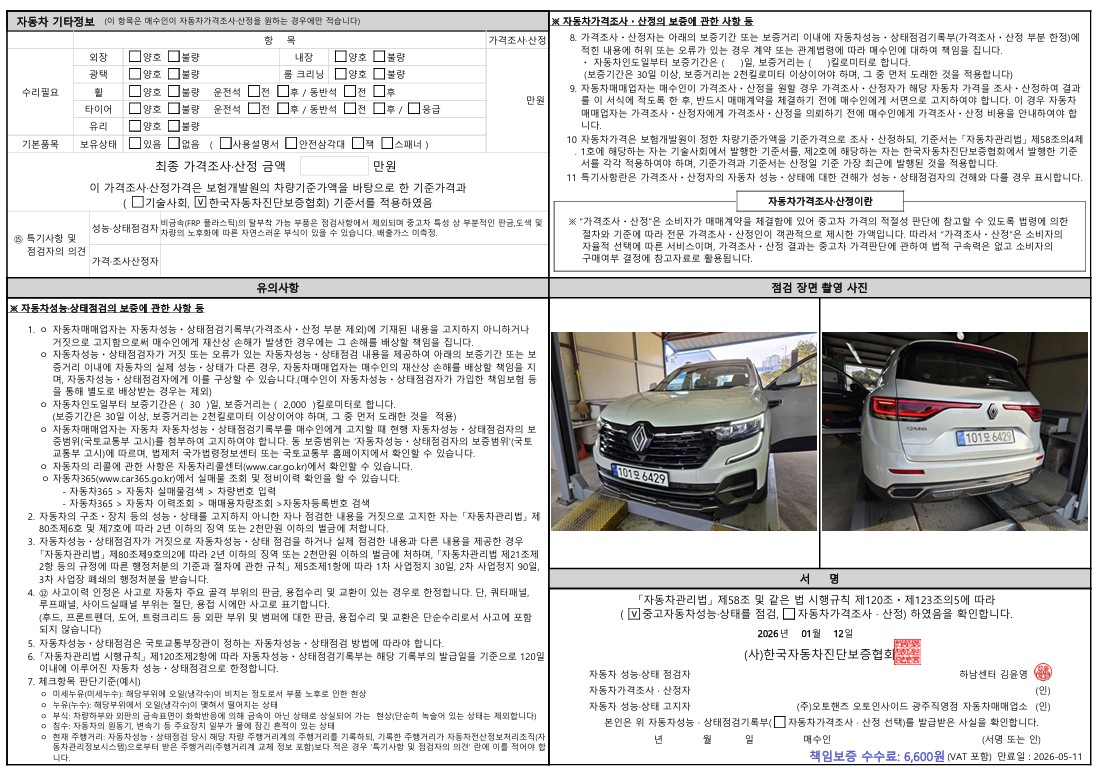 Детальное состояние автомобиля
