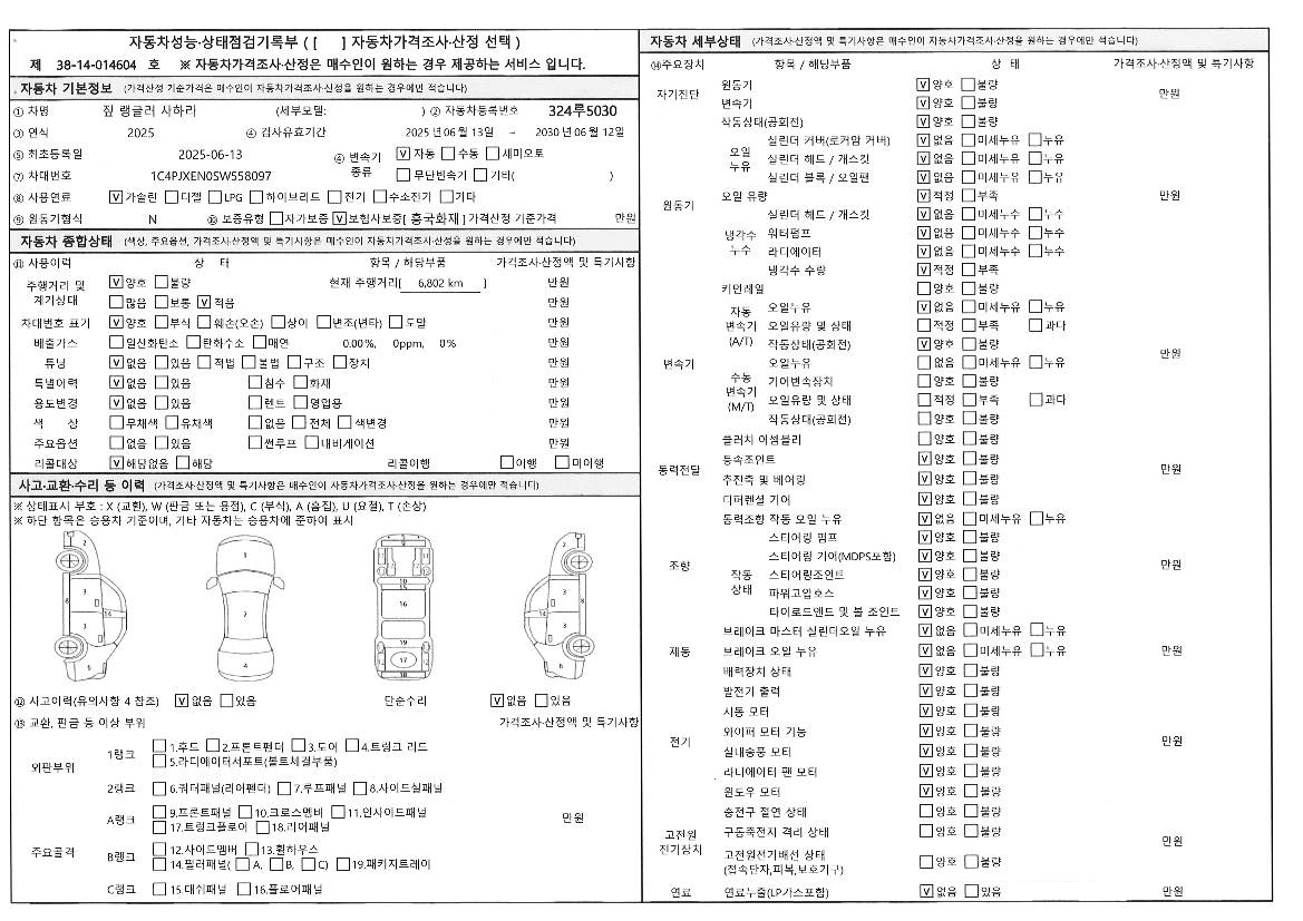 Основная информация и общее состояние / история аварий и ремонтов