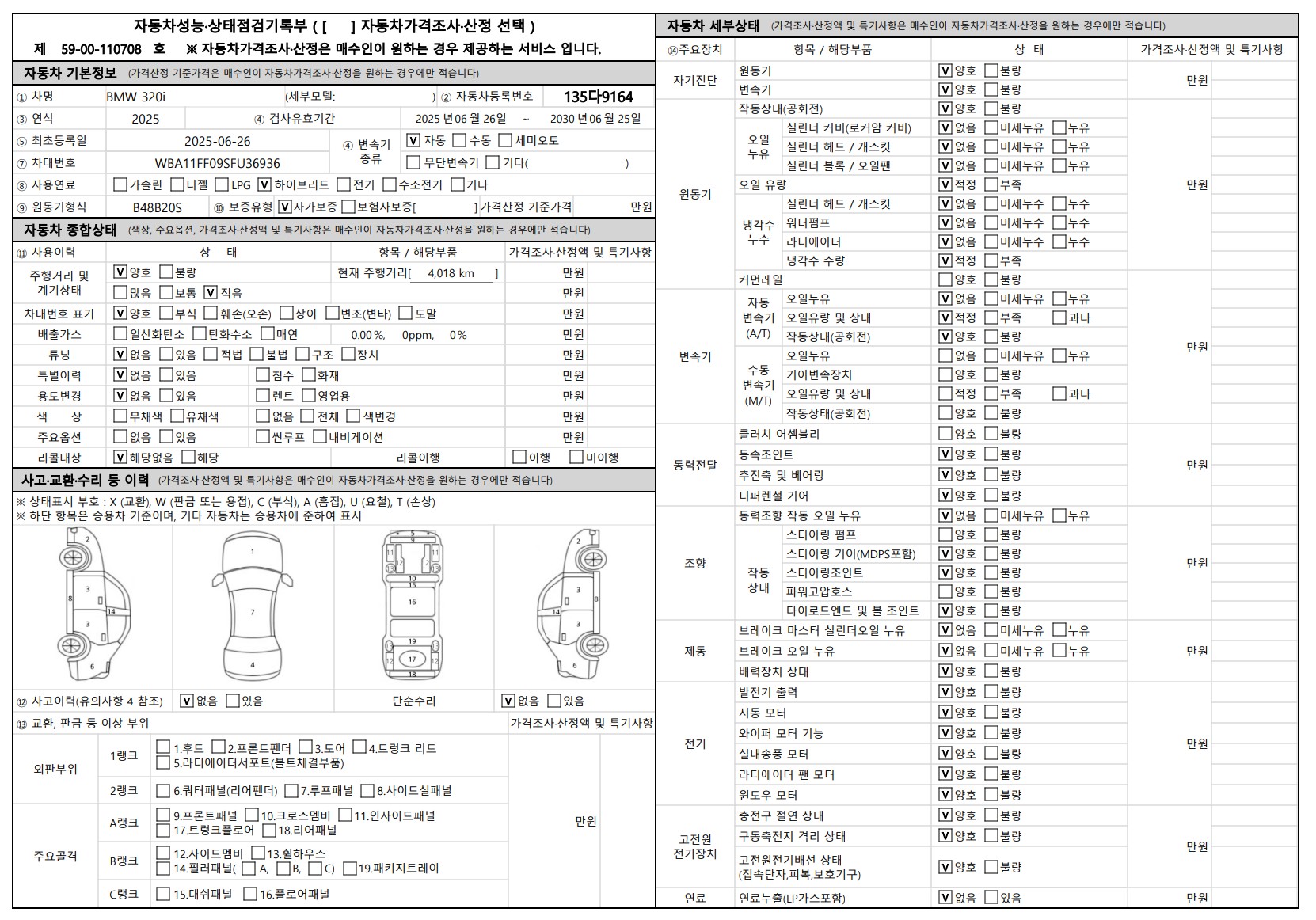 Основная информация и общее состояние / история аварий и ремонтов
