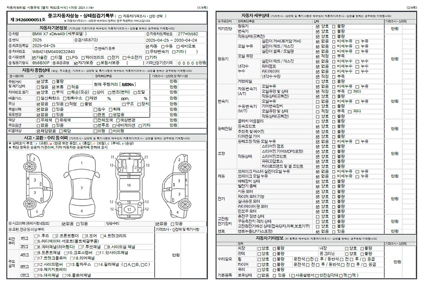 Основная информация и общее состояние / история аварий и ремонтов