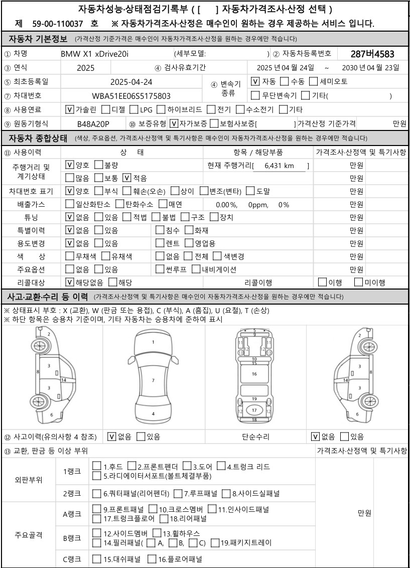 Основная информация и общее состояние / история аварий и ремонтов