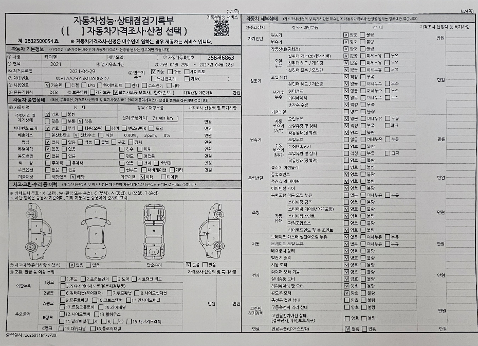 Основная информация и общее состояние / история аварий и ремонтов