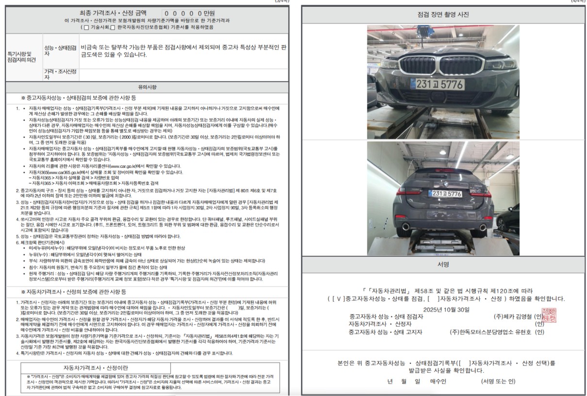 Детальное состояние автомобиля