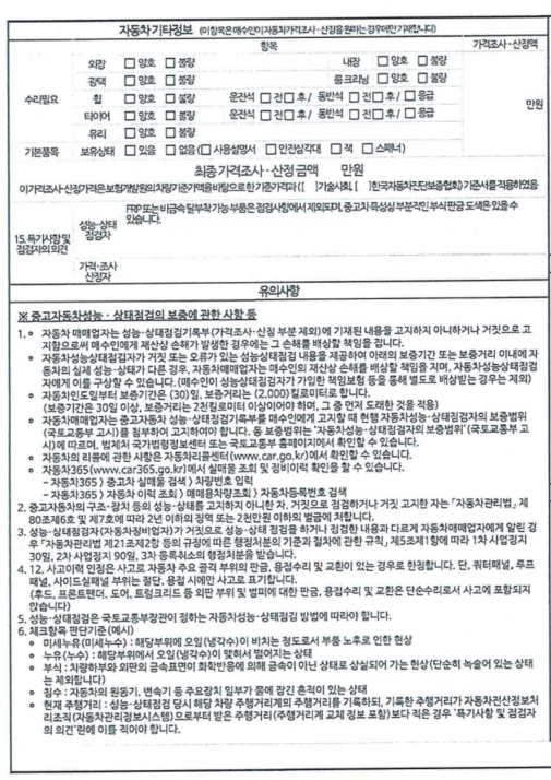 Подробное состояние автомобиля и другая информация