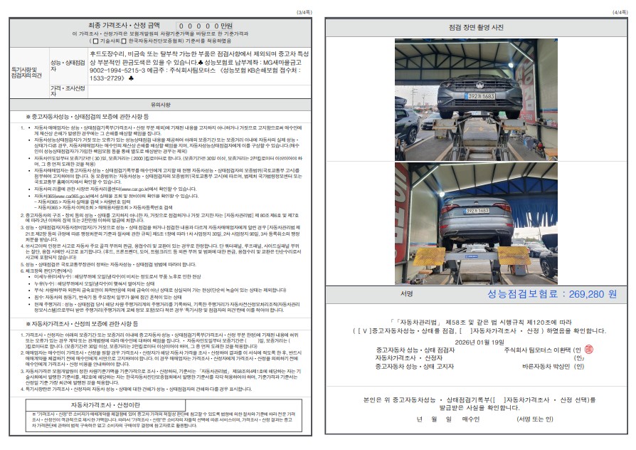 Детальное состояние автомобиля