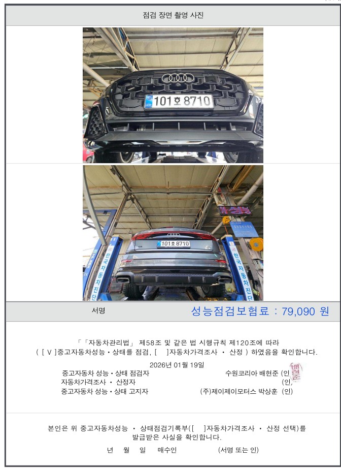 Фотографии, сделанные во время проверки, подписи