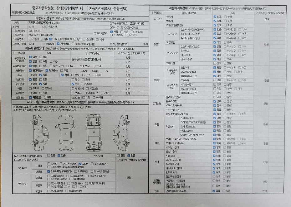 Основная информация и общее состояние / история аварий и ремонтов