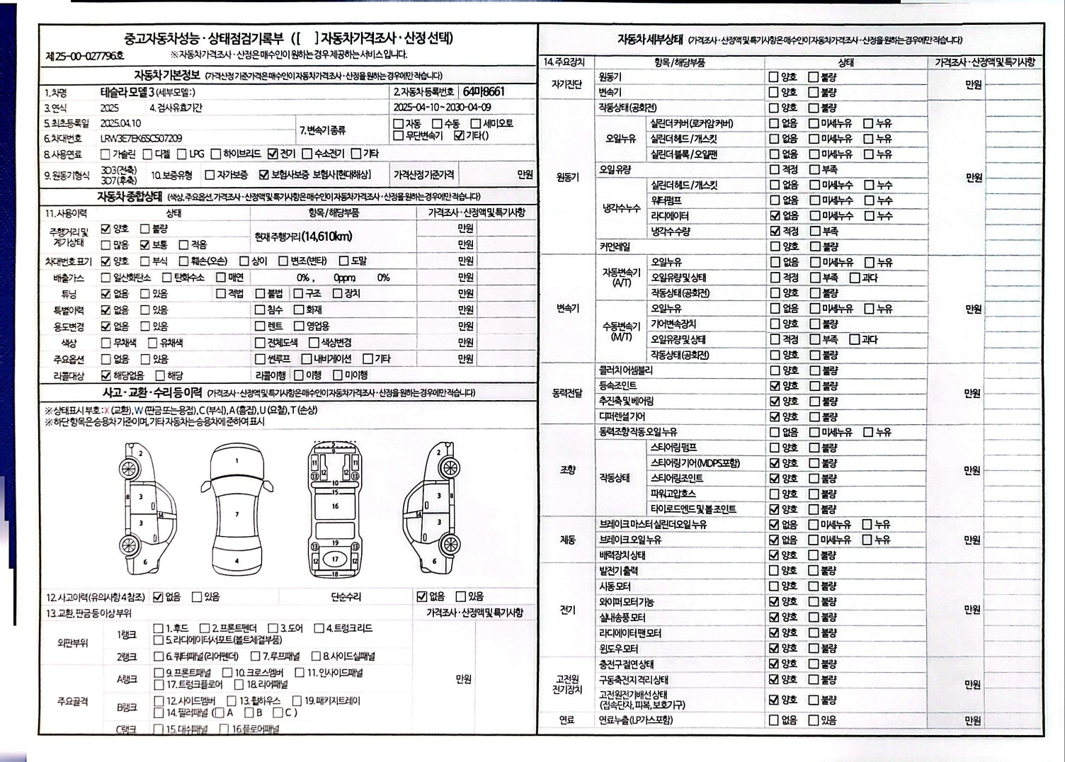 Основная информация и общее состояние / история аварий и ремонтов