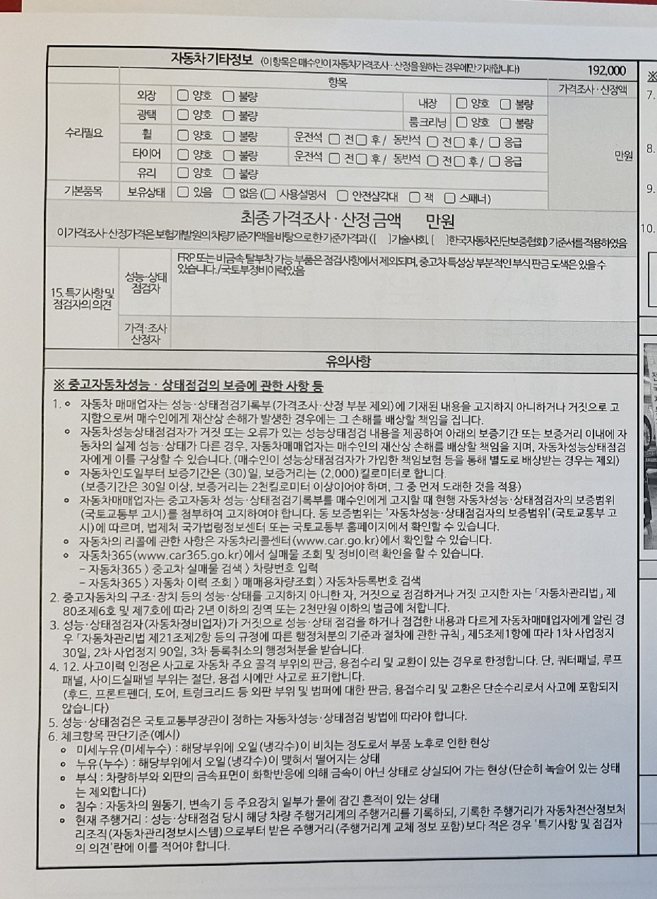 Подробное состояние автомобиля и другая информация