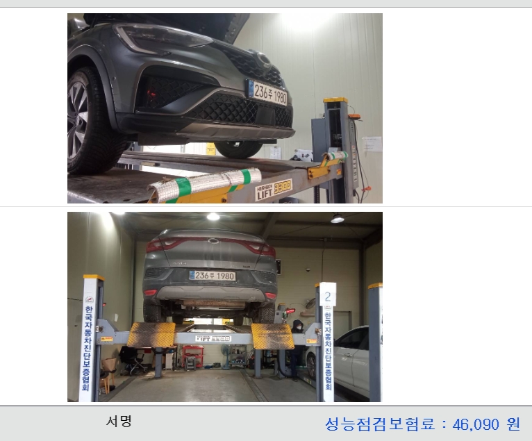 Фотографии, сделанные во время проверки, подписи