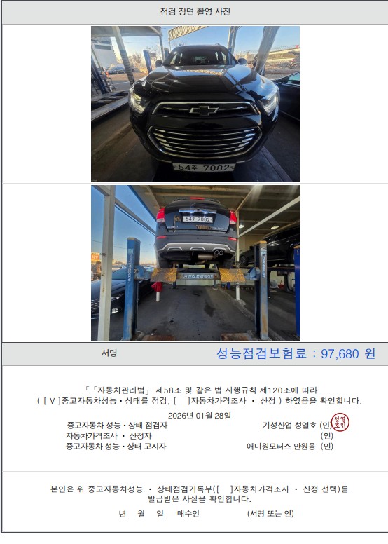 Фотографии, сделанные во время проверки, подписи