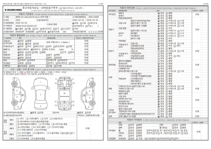 Основная информация и общее состояние / история аварий и ремонтов