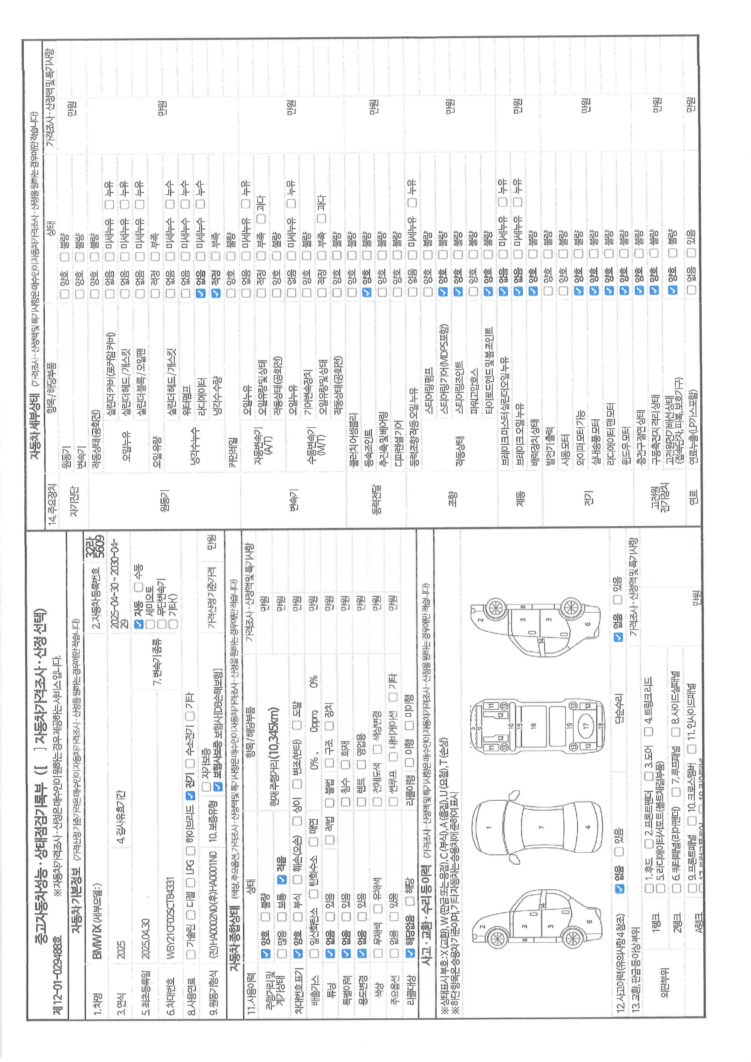 Основная информация и общее состояние / история аварий и ремонтов
