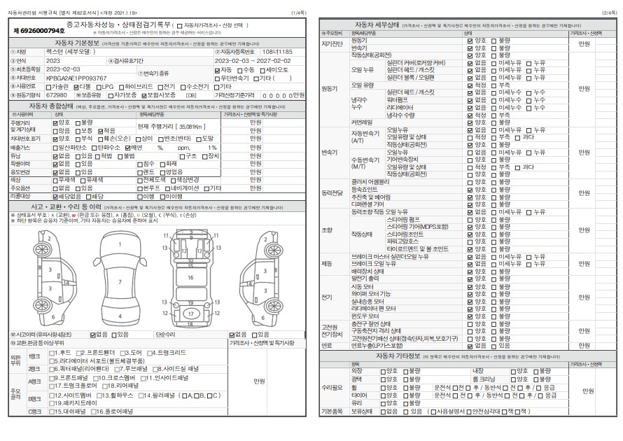 Основная информация и общее состояние / история аварий и ремонтов