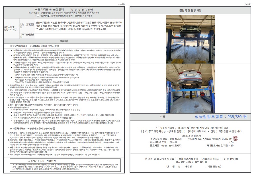 Детальное состояние автомобиля