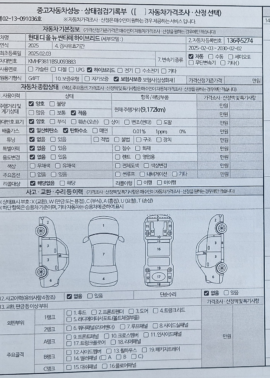 Основная информация и общее состояние / история аварий и ремонтов