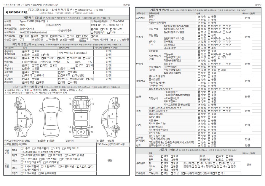 Основная информация и общее состояние / история аварий и ремонтов