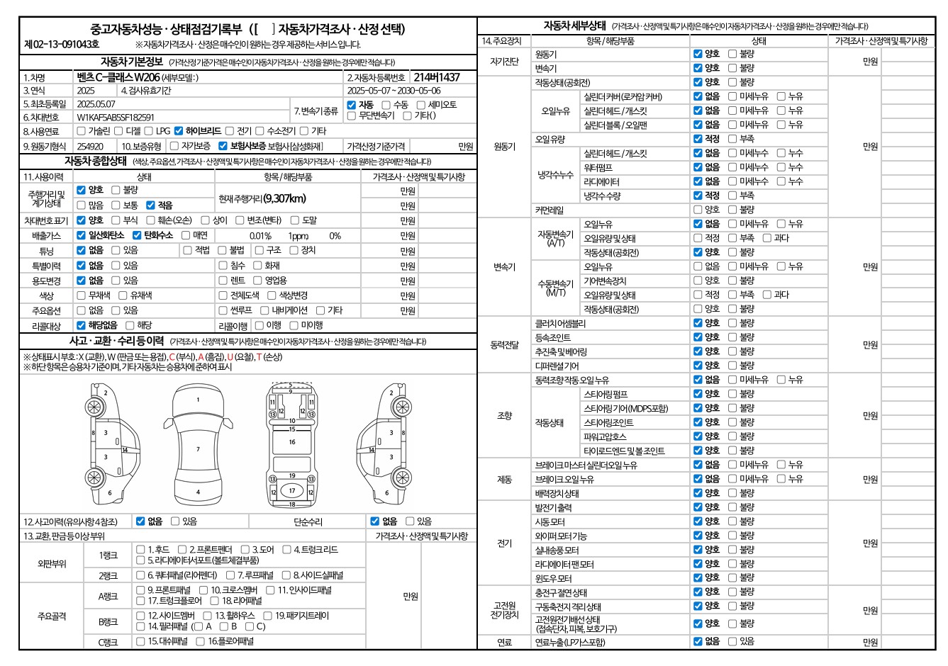 Основная информация и общее состояние / история аварий и ремонтов
