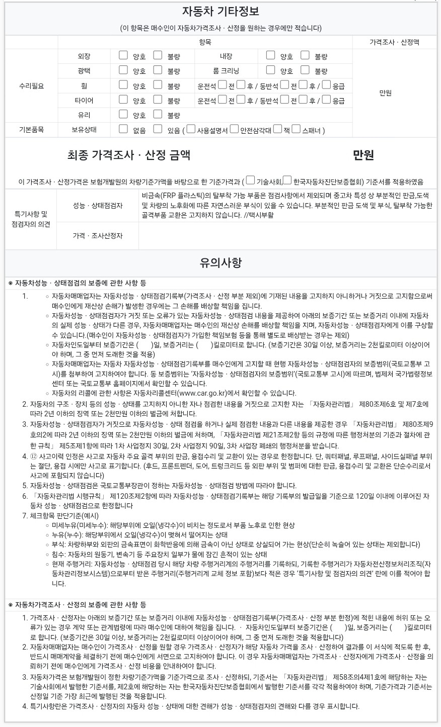 Подробное состояние автомобиля и другая информация