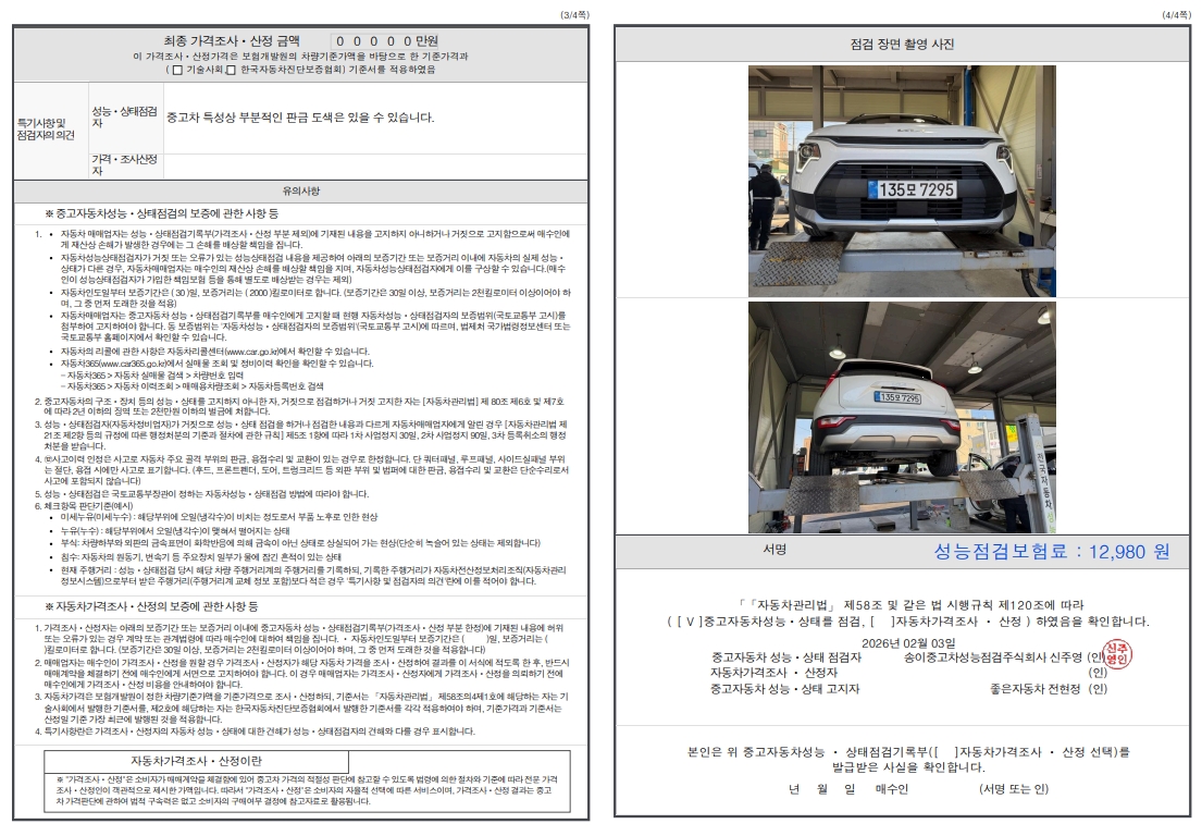 Детальное состояние автомобиля