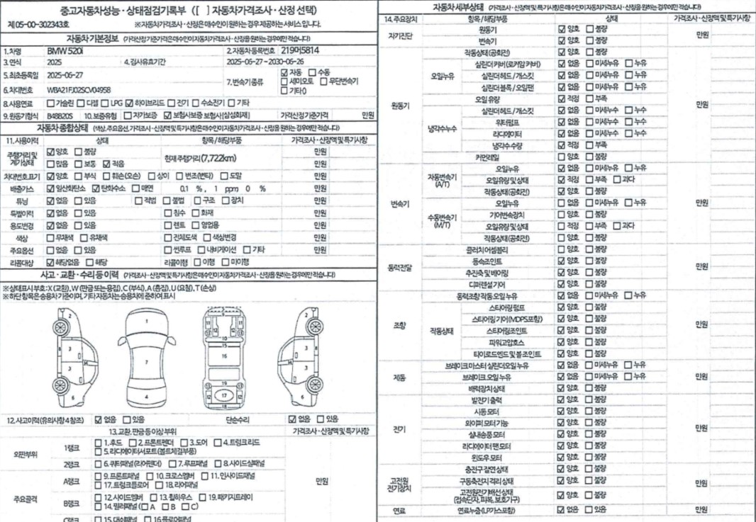 Основная информация и общее состояние / история аварий и ремонтов