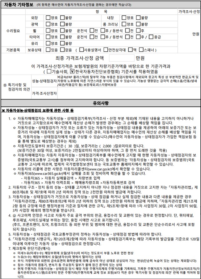 Подробное состояние автомобиля и другая информация