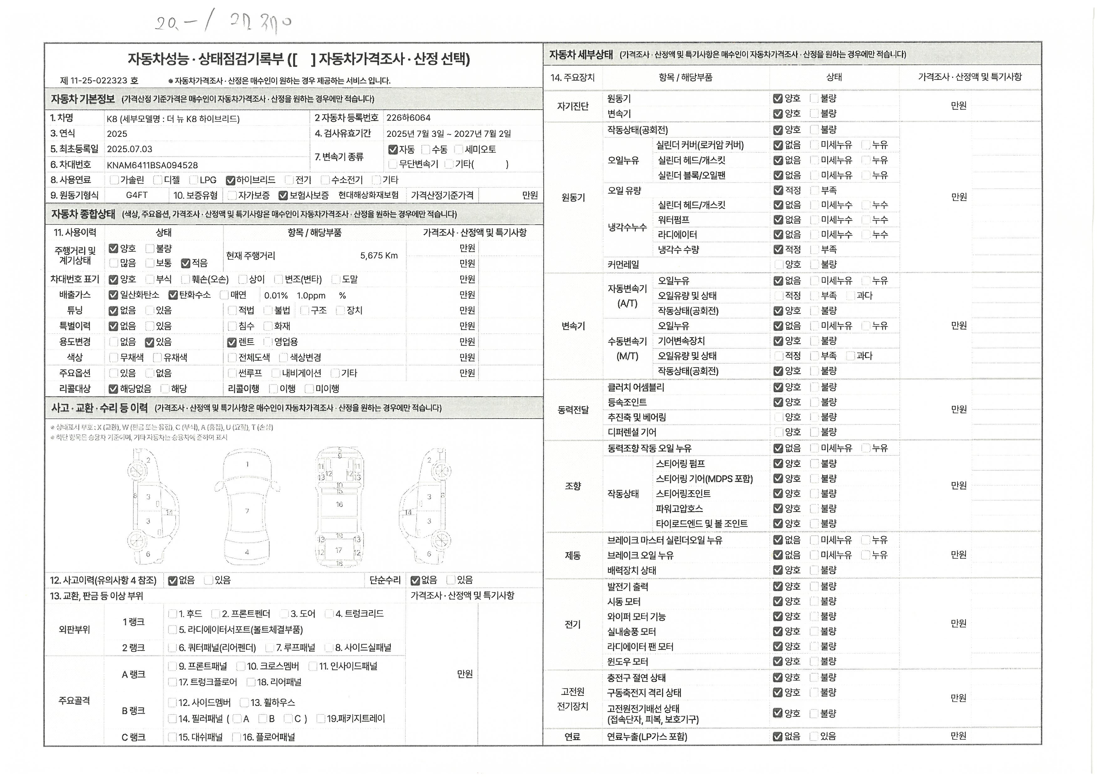 Основная информация и общее состояние / история аварий и ремонтов