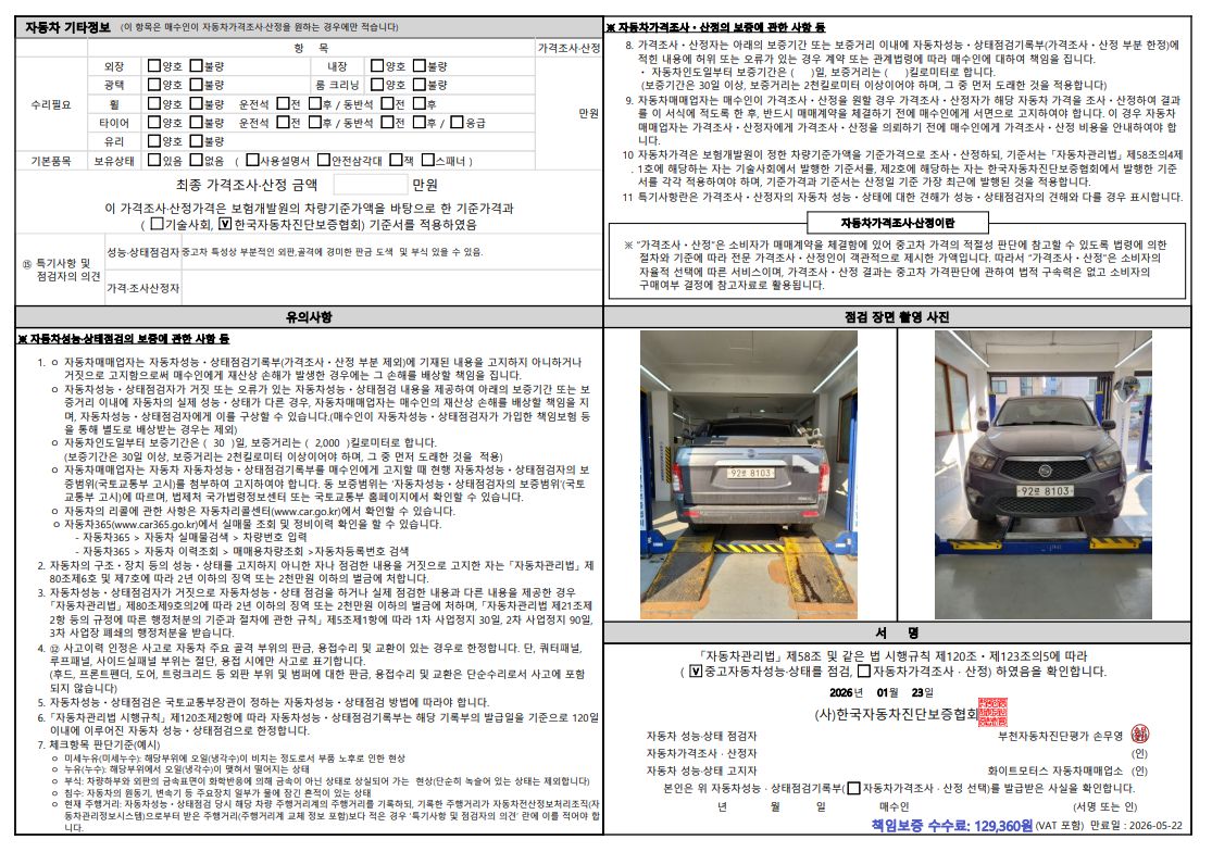Детальное состояние автомобиля