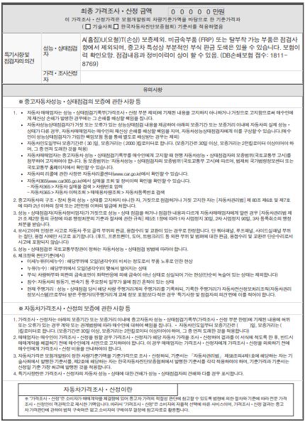 Подробное состояние автомобиля и другая информация