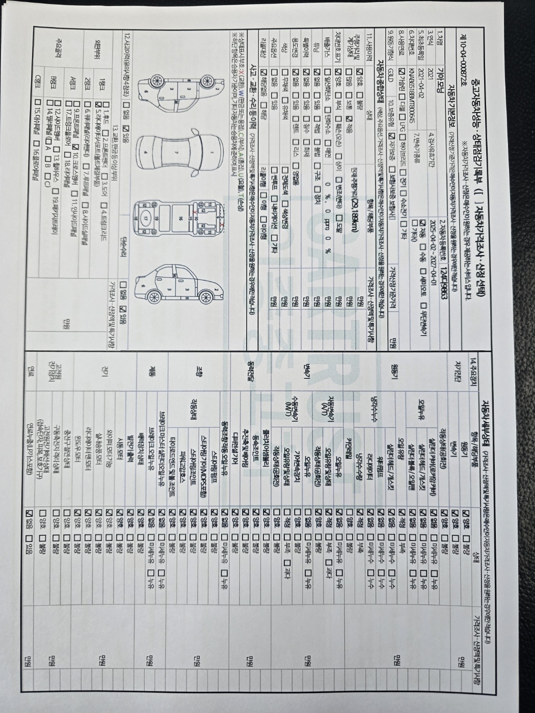 Основная информация и общее состояние / история аварий и ремонтов