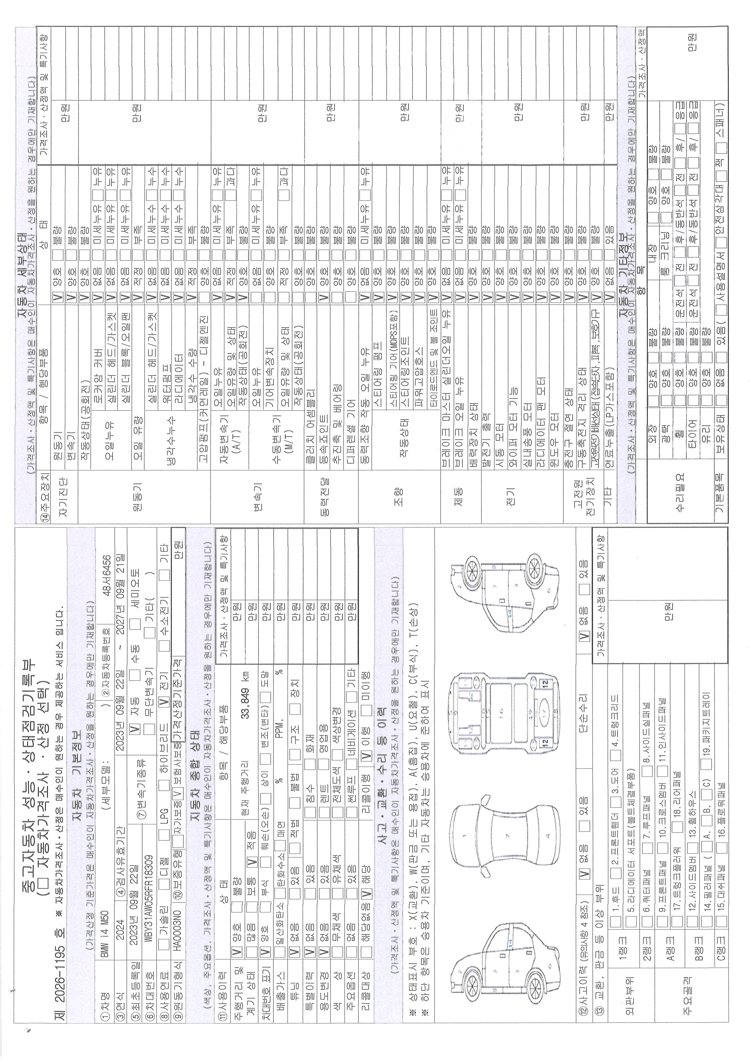 Основная информация и общее состояние / история аварий и ремонтов