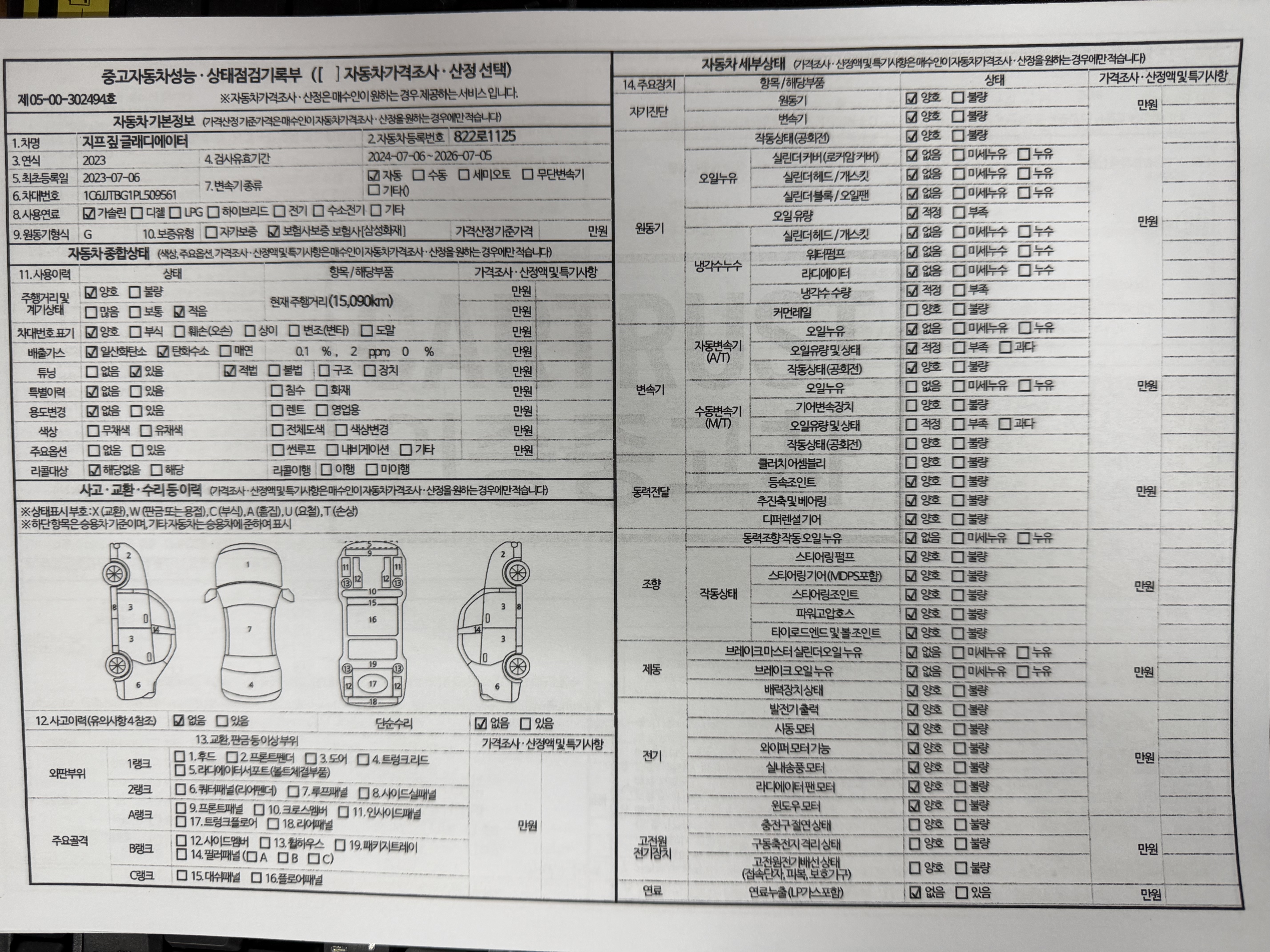 Основная информация и общее состояние / история аварий и ремонтов