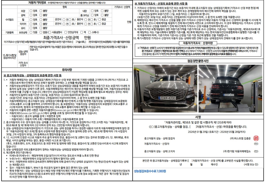 Детальное состояние автомобиля