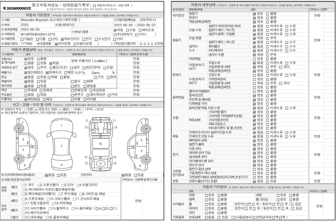 Основная информация и общее состояние / история аварий и ремонтов