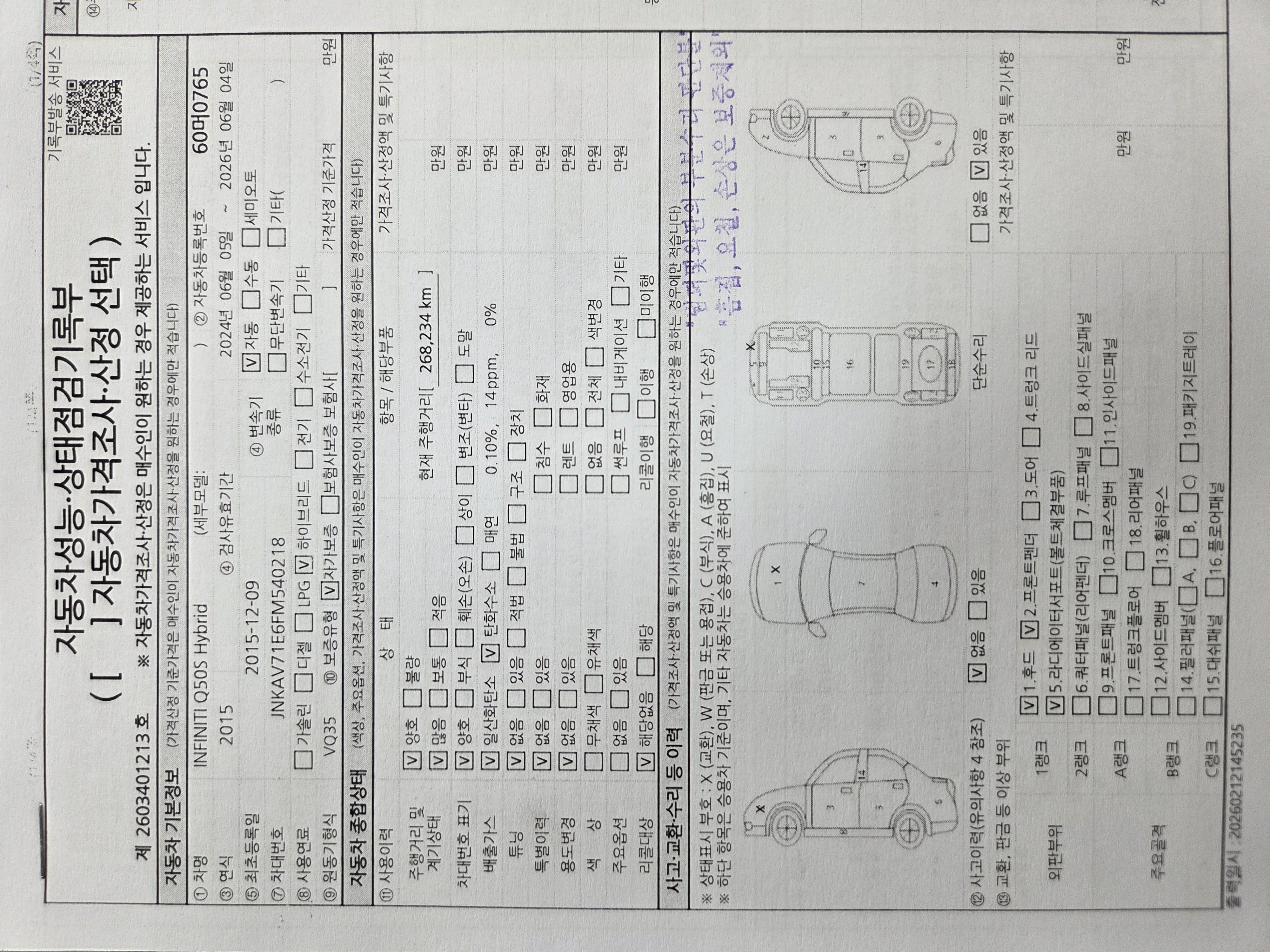 Основная информация и общее состояние / история аварий и ремонтов
