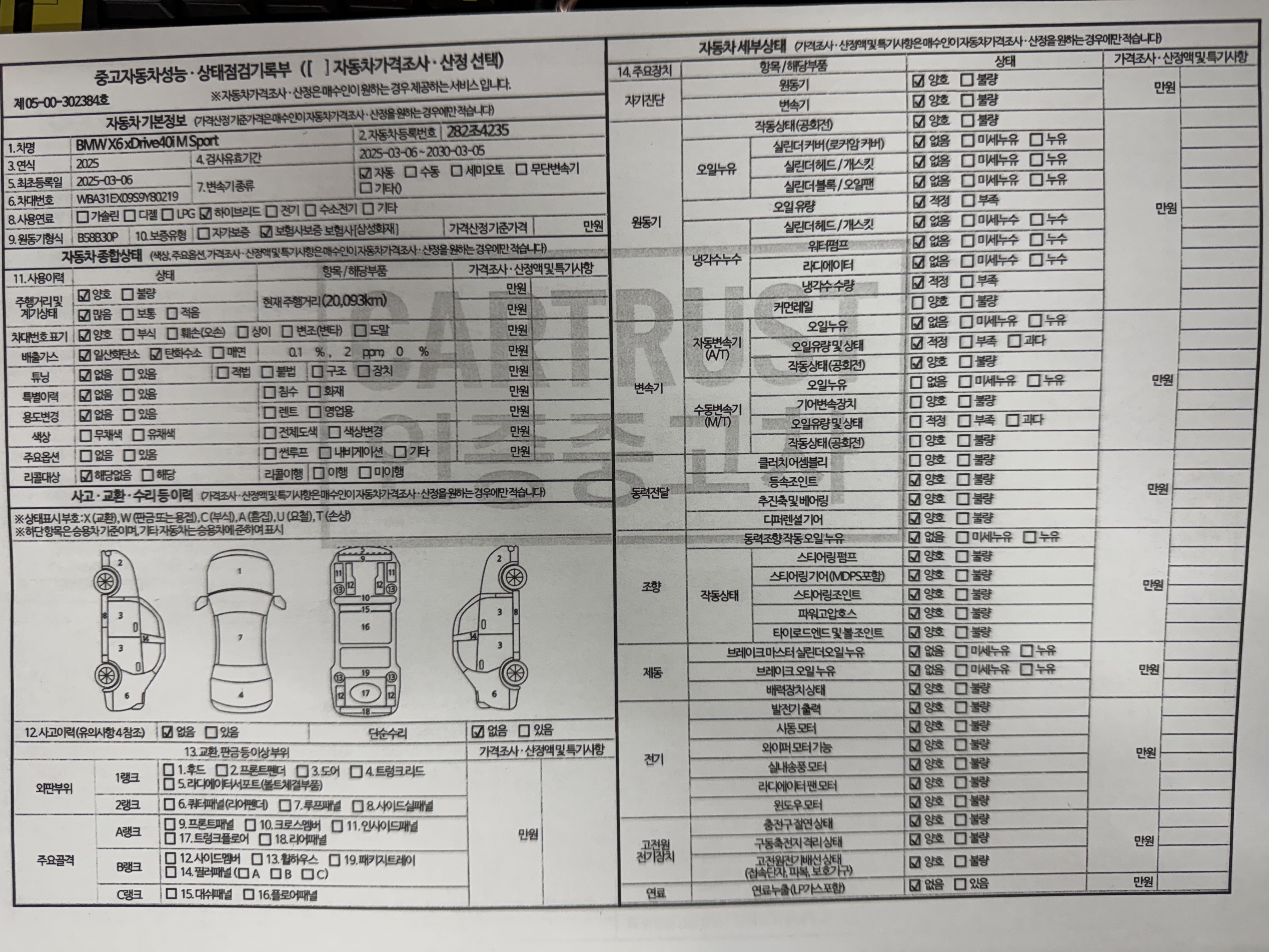 Основная информация и общее состояние / история аварий и ремонтов
