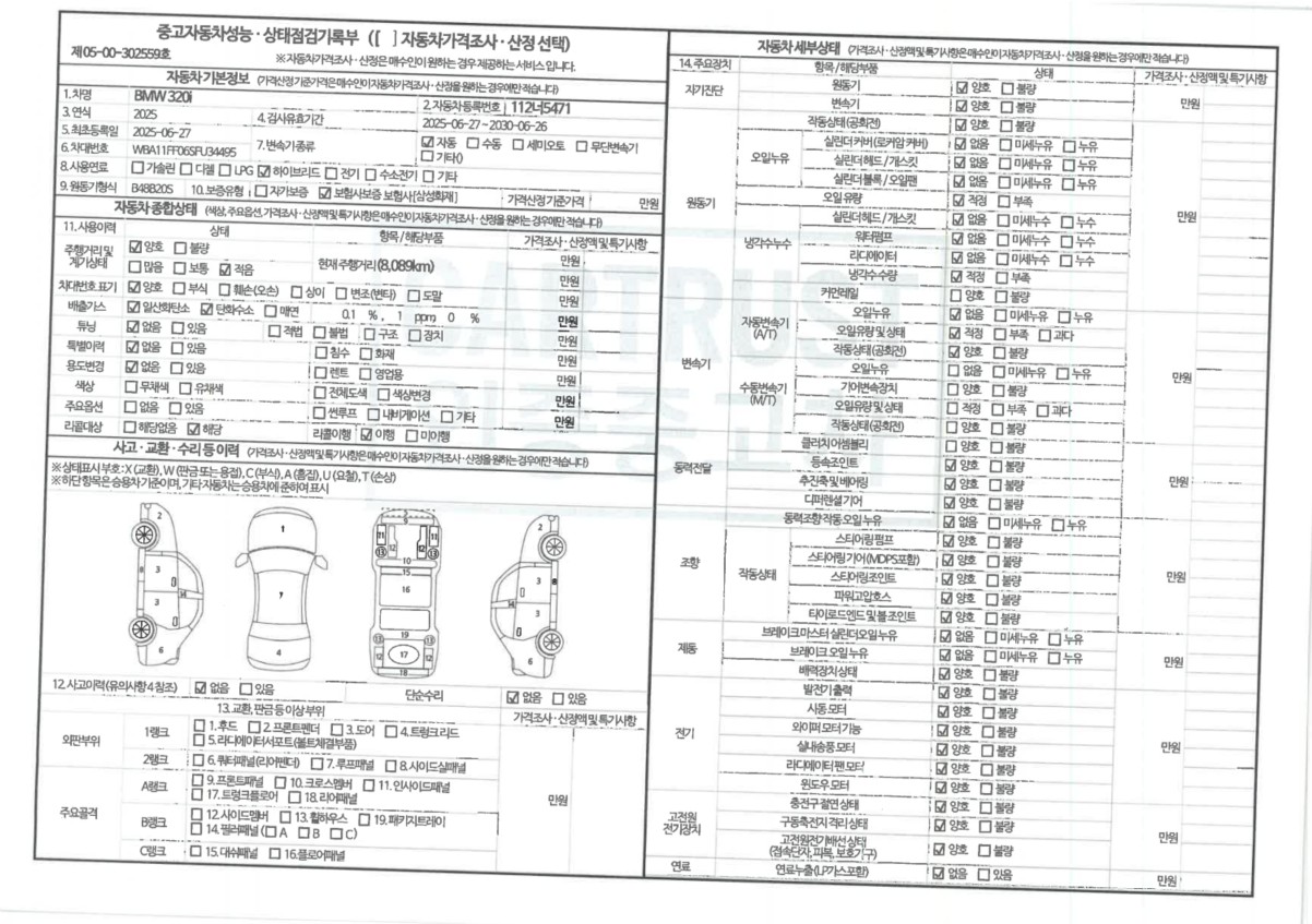 Основная информация и общее состояние / история аварий и ремонтов