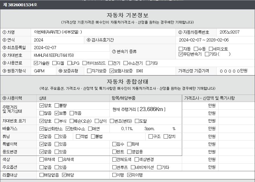 Основная информация и общее состояние / история аварий и ремонтов