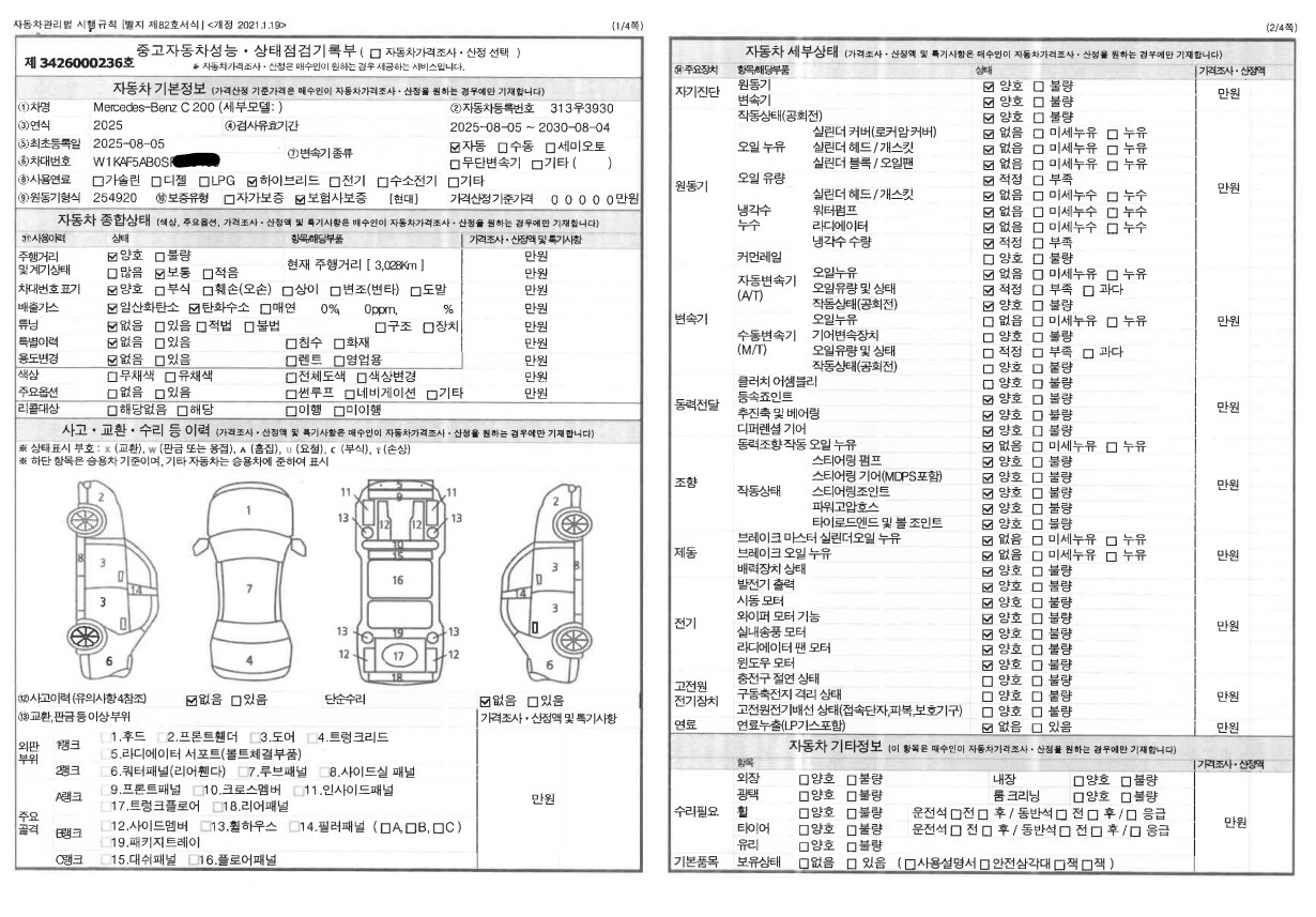 Основная информация и общее состояние / история аварий и ремонтов