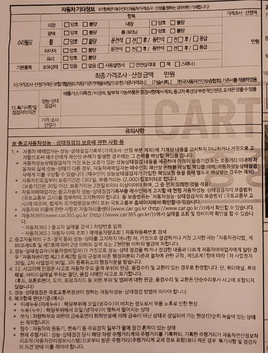 Подробное состояние автомобиля и другая информация