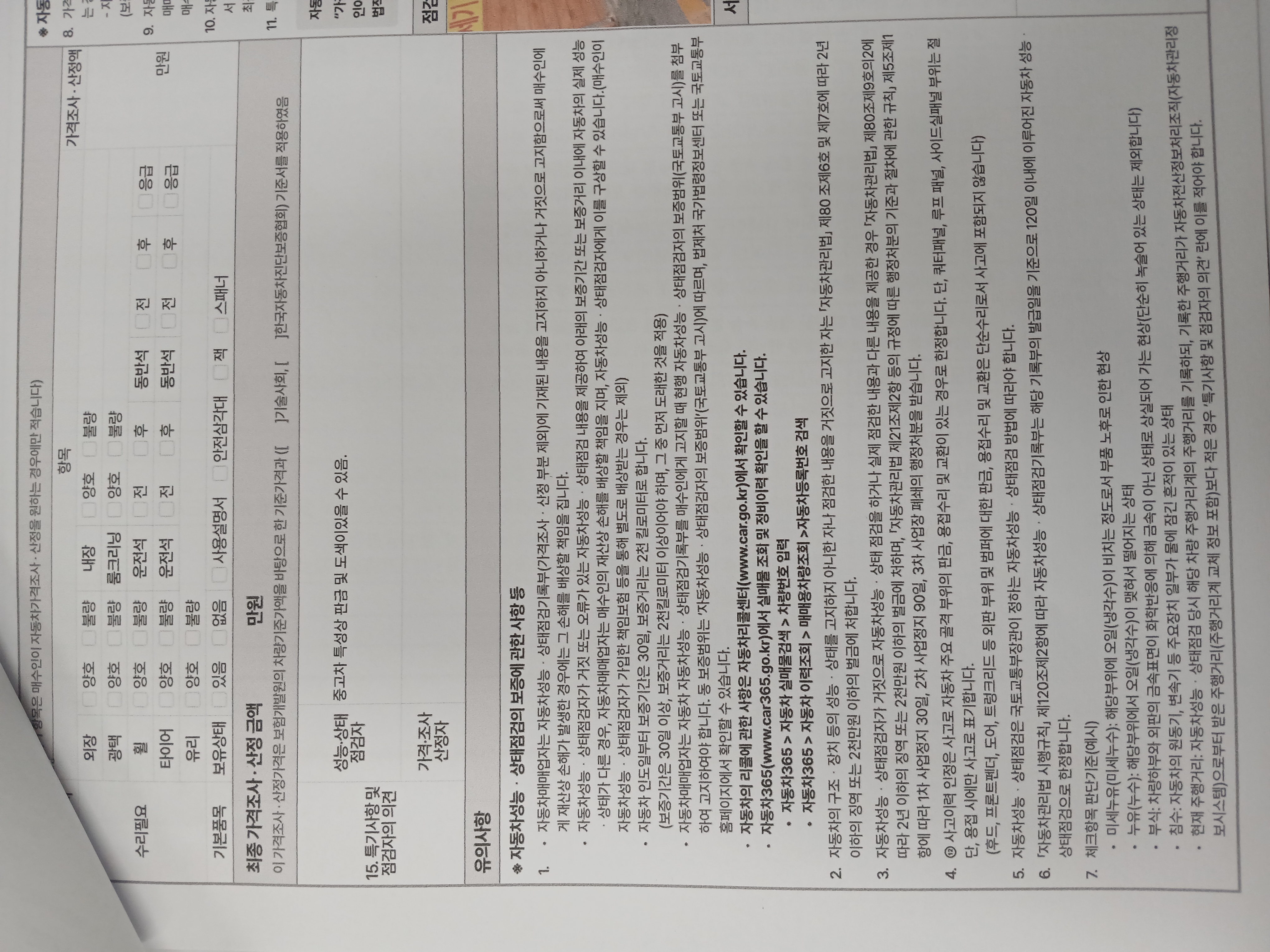 Подробное состояние автомобиля и другая информация