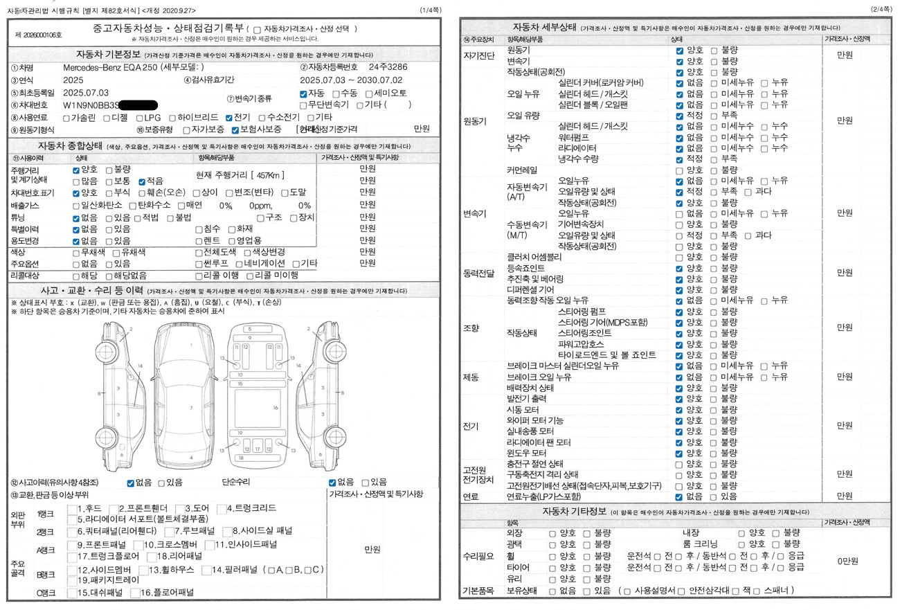 Основная информация и общее состояние / история аварий и ремонтов