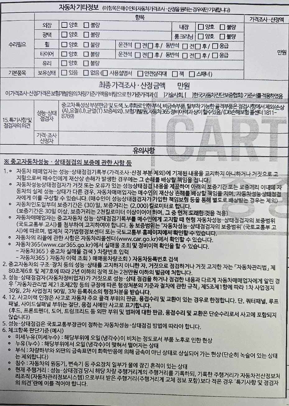 Подробное состояние автомобиля и другая информация